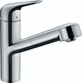 Hansgrohe Focus M42 mitigeur cuisine - chromé - avec douchette extractible