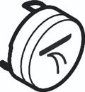 Hansgrohe ET bouton-poussoir symbole douche de tête lame eau