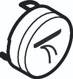 Hansgrohe ET bouton-poussoir symbole douche de tête lame eau