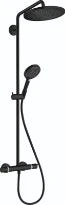Hansgrohe Croma Select S 280 1jet écosmart Showerpipe - noir mat