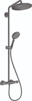 Hansgrohe Croma Select S 280 1jet Showerpipe - noir chromé brossé