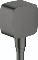 Hansgrohe Fixfit E avec raccordement en plastique noir chromé brossé
