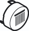 Hansgrohe ET bouton-poussoir symbole douche de tête rain grand