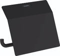 Hansgrohe AddStoris porte-rouleau avec couvercle noir mat