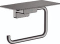 Hansgrohe AddStoris porte-rouleau avec tablette noir chromé brossé