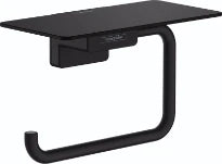 Hansgrohe AddStoris porte-rouleau avec tablette noir mat