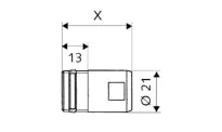 SCHELL Adaptateur QUICK techn.d'emboîte. longueur 55 mm, 1/2", ASAG, chromé
