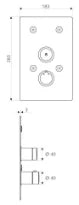 SCHELL Robinet de douche à encast. LINUS BASIC D-SC-T,temporisé, thermostat,inox.
