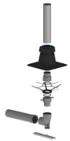 Chappee kit cheminée set d'accessoires pps pour SOB 22/26