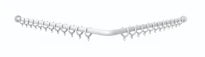 Normbau Nylon Care Tringle en angle pour rideau de douche, avec anneaux, a = 900 x 900 mm, Blanc 019