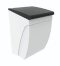 Normbau Nylon Care Poubelle murale, 226 x 225 x 360 mm, 8 l, Blanc 019