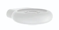 Normbau Nylon Care Porte-savon 4925020, sans écoulement, 125 x 116 mm, Antibac, Blanc 019