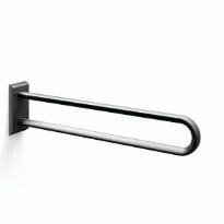Normbau Cavere Barre d'appui murale vario 7467030, amovible, L = 850 mm, avec platine de fixation, Cavere® Blanc satiné 092
