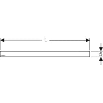 PLAQUE DÉCORATIVE GEBERIT 900 - mm inox brossé pour caniveau 90cm