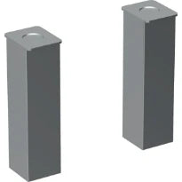 jeu de pieds geberit (2 pc.): h=15–16.5cm, chromé