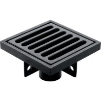 GRILLE SOL GEBERIT 150 - 150 MM o pe sans coupe air- avec grille en fonte