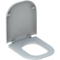 Geberit Renova siège de wc comfort logement accessible, design angulaire, fixation par le bas: mécanisme softclose=non, fixation=par le bas, blanc