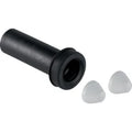 Geberit toevoermanchet met dichting en afdekkappen 50 mm chroom mat