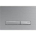 Geberit Sigma 50 plaque de commande - chromé brossé 24,6 - 1,3 o 16,4  cm plastique pour rinçage avec 2 boutons