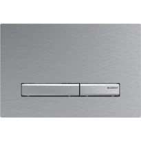 Geberit Sigma 50 plaque de commande - chromé brossé 24,6 - 1,3 o 16,4  cm plastique pour rinçage avec 2 boutons
