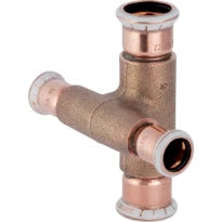 Geberit Mapress Koper verloop passeer kruis 90° FFFF 22 x 15 x 22 x 15 mm