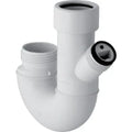 Geberit sifon met dubbele kamer aansluiting toestel 40 mm G=1" alpenwit