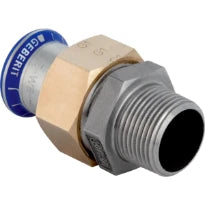 Geberit Mapress RVS siliconenvrij 3-delig koppeling vlak dichtend MF 42 x 6/4 M (messing moer)
