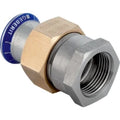 Geberit Mapress RVS siliconenvrij 3-delig koppeling vlak dichtend FF 28 x 4/4 F (messing moer)