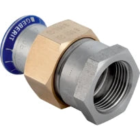 Geberit Mapress RVS siliconenvrij 3-delig koppeling vlak dichtend FF 28 x 4/4 F (messing moer)