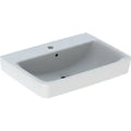Geberit Renova Plan lavabo 650 x 480 mm - blanc KeraTect - avec trou de robinet - avec trop-plein