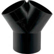 TE-CULOTTE GEBERIT 50 MM X 50 MM X 50 MM noir pe 60degr