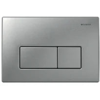 PLAQUE DE COMMANDE GEBERIT KAPPA 50 inox p/réserv.encastr. avec 2 boutons de commande