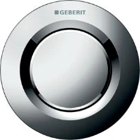 BOUTON POUSSOIR GEBERIT 01 chromé synthetique bouton pneumatique à encastreir
