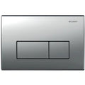 GEBERIT Kappa50 bedieningsplaat bovenbediening metalen 2 toetsen mat verchroomd