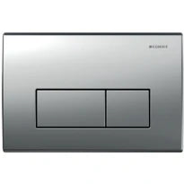 GEBERIT Kappa50 bedieningsplaat bovenbediening metalen 2 toetsen mat verchroomd
