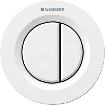 GEBERIT bediening van op afstand type 01, pneumatisch, voor spoeling met 2 hoeveelheden, inbouwdrukker: Alpien wit