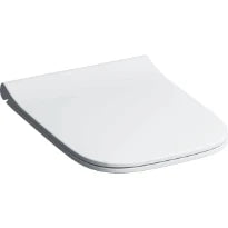 Geberit Smyle Square Slim siège des toilettes - blanc - fixation par haut - Sandwich