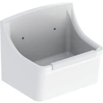 Geberit 300 Basic Norma déversoir 450 x 350 mm - blanc - sans trop-plein - avec trous pour grille pour seau