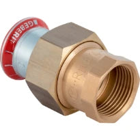 Geberit Mapress C-acier zingué raccord 3-pièces avec joint plat FF 22 x 4/4 F