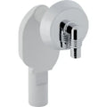 Geberit siphon encastré 40mm chromé avec rosace et embout - pour machine a laver