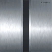 PLAQUE DE COMMANDE GEBERIT SIGMA 50 brossé chromé synthetique . .