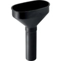 Geberit PE entonnoir 40 mm PE noir oval avec grille