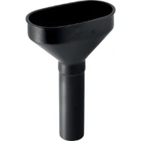 Geberit PE entonnoir 40 mm PE noir oval avec grille