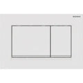Geberit Sigma 20 (ex Sigma 30) plaque de commande - blanc/blanc mat - avec 2 touches