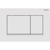 Geberit Sigma 20 (ex Sigma 30) plaque de commande - blanc/blanc mat - avec 2 touches