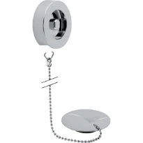 Geberit set de finition pour siphon baignoire avec bouchon chromé