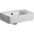 Geberit Renova Nr1 lave-mains 400 x 250 mm - blanc - avec trou de robinet droite - avec trop-plein