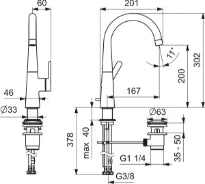 Hansa HansaDesigno Style robinet lavabo chromé
