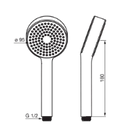 Hansa HansaBasicjet douchette chromé (douchette 95mm)