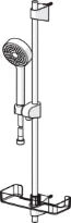SET DE DOUCHE HANSA HANSABASICJET 72 ! cm 95MM chromé 1 jet glissière-douchette-flexible 1750mm-porte savon